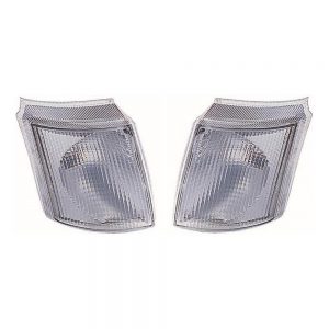 TRANSIT O/S (DRIVER) N/S PASSENGER) PAIR OF CLEAR FRONT INDICATORS FITS 1991-00 (NEW)