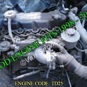 NISSAN CABSTAR TD25 2.5 NON TURBO ENGINE - CODE TD25 - FITS 1998-2000