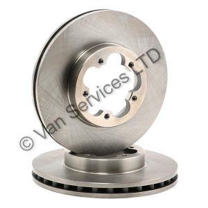 FORD TRANSIT FWD 5 SPEED PAIR OF FRONT BRAKE DISCS - FITS 2007-13 (NEW)