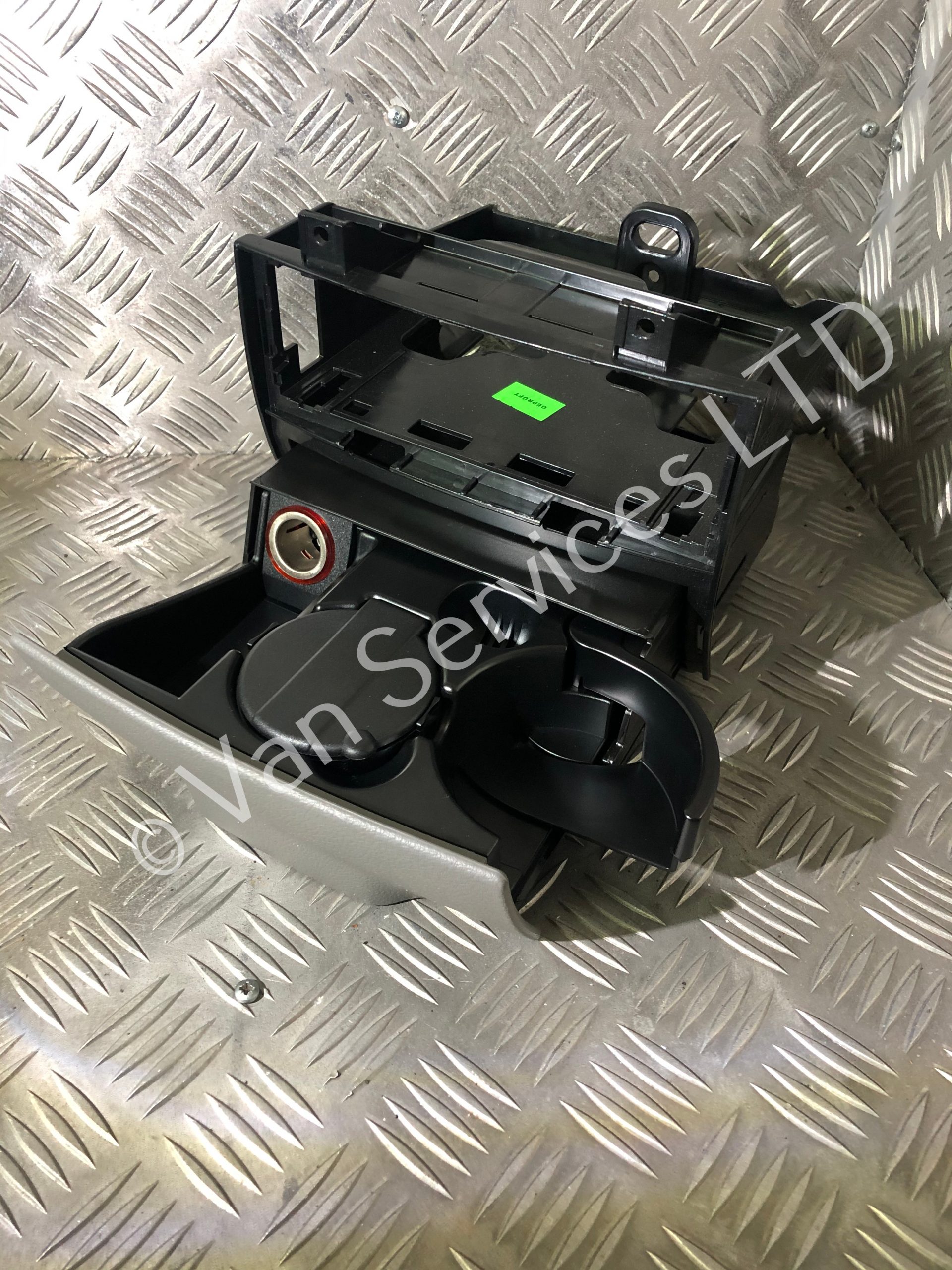 thumbnail image 2 of Genuine Mercedes Sprinter Center Console Cup Holder & Ash Tray Unit With 12V Socket (2010-2017, 313/314 Models) 2 of 6