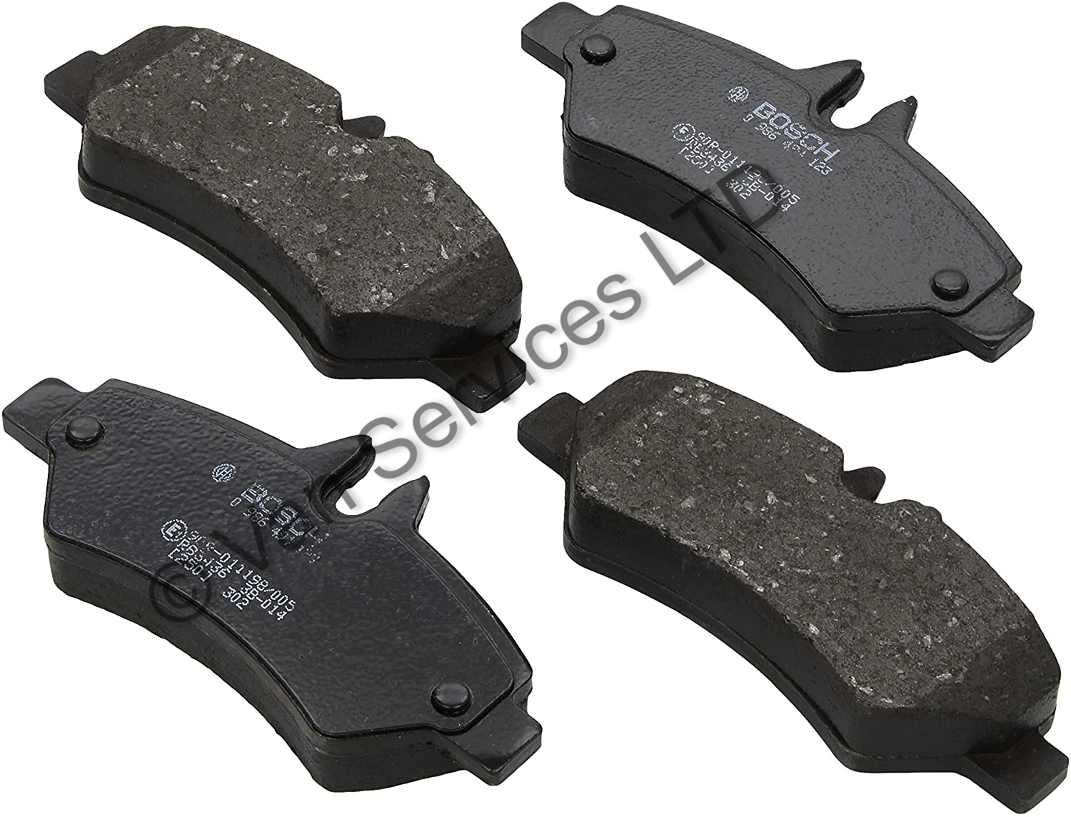 MERCEDES SPRINTER CRAFTER SINGLE WHEEL 6 STUD PAIR OF REAR BRAKE PADS