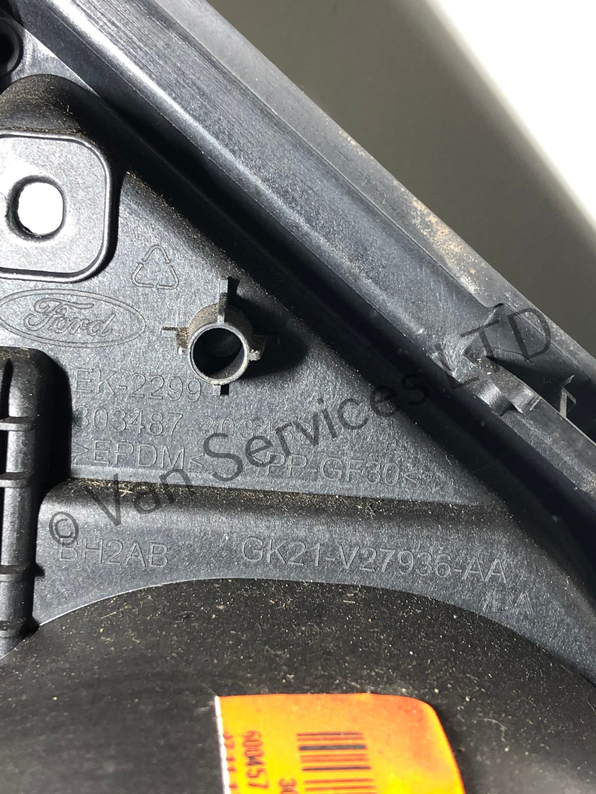 Genuine Ford Transit Custom Fuel & AdBlue Filler Flap Cover White 2016