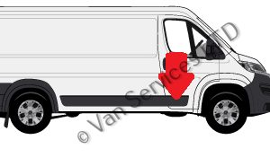 Genuine Fiat Ducato Boxer Relay O/S/F Door (Driver) Trim Moulding  1305776070 2007-23