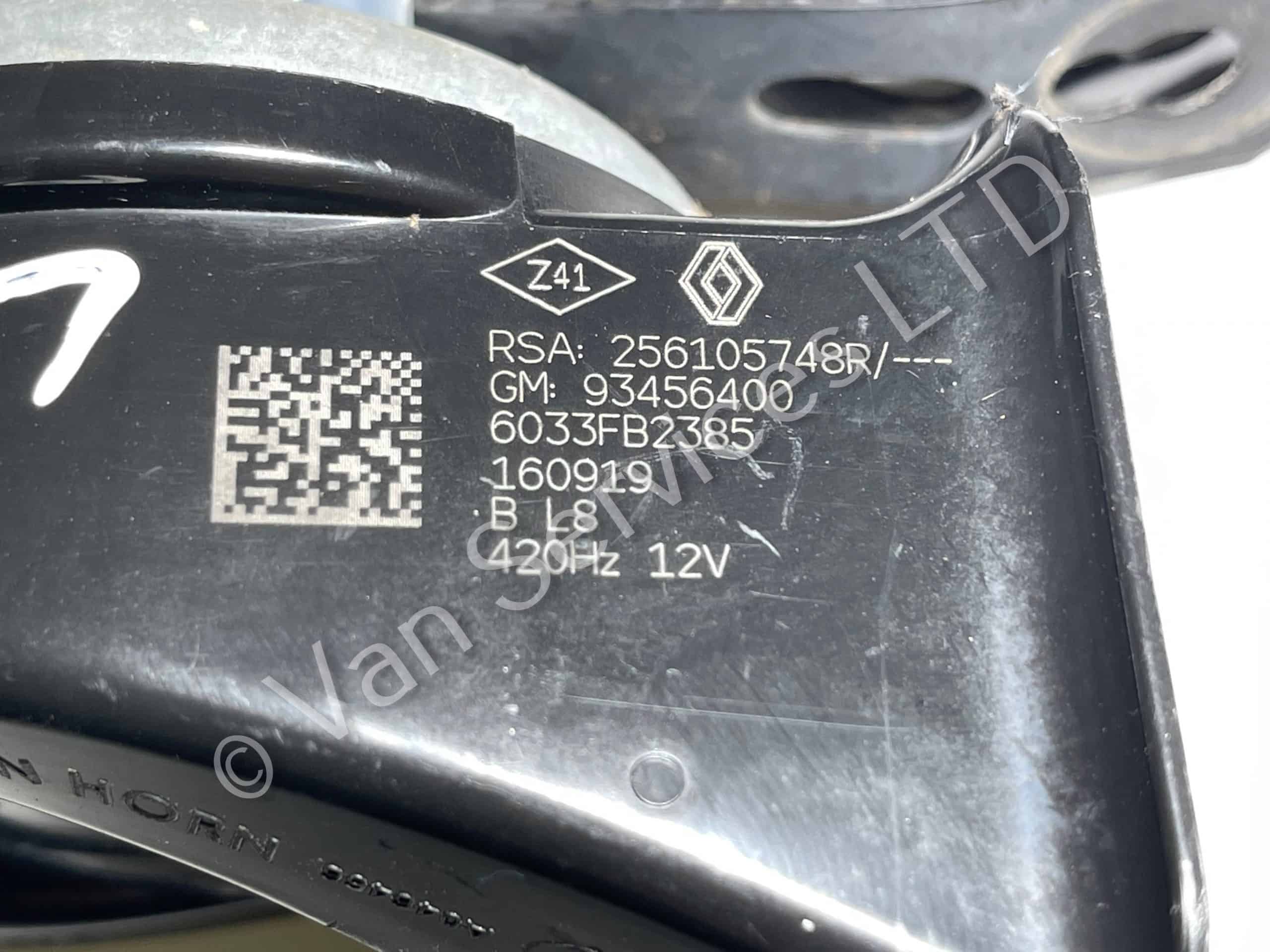 GENUINE RENAULT TRAFIC UNIVERSAL 12V HORN Van Services Ltd