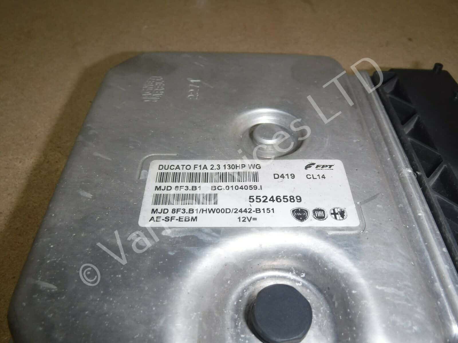 FIAT DUCATO 2.3 JTD 130 HP ECU - 55246589 - OFF 2013 VEHICLE - Image 2