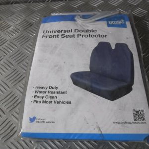 *NEW* LARGE VAN UNIVERSAL HEAVY DUTY FRONT DOUBLE SEAT PROTECTOR COVERS - GREY