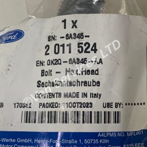 Genuine Ford Transit Custom 2.0 Eco Blue Crankshaft Pulley Hex Bolt 2016-19