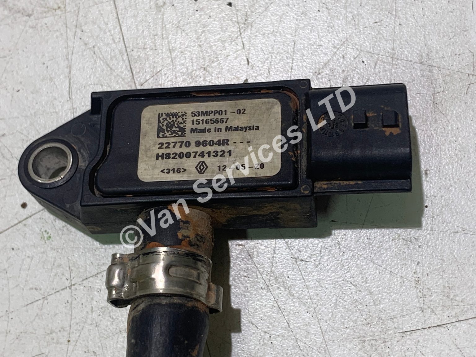 Genuine Delphi Fuel Rail Pressure Sensor For Renault Clio Kangoo Logan Megane 1.5 DCi