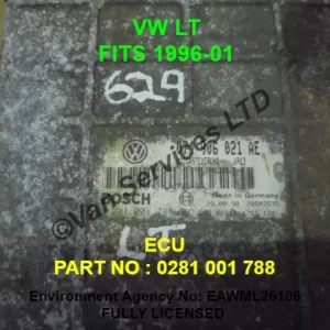 VW LT35 2.5 TDI ECU - 0281 001 788 - FITS 1996-06